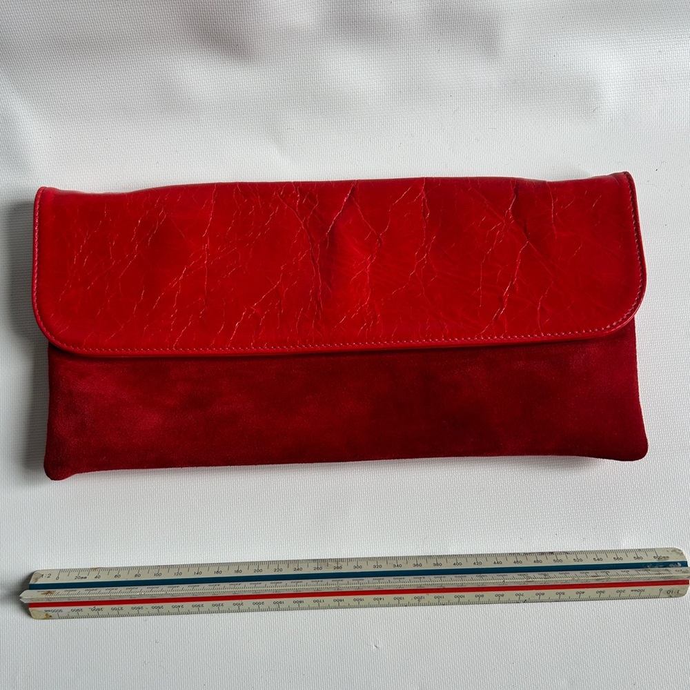 Leather and suede Caroll purse, strap included